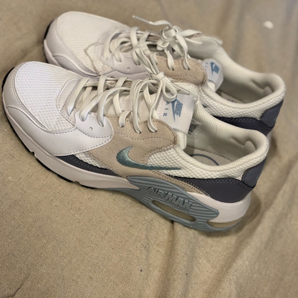 Nike Air Max Sneakers in Cream and Blue